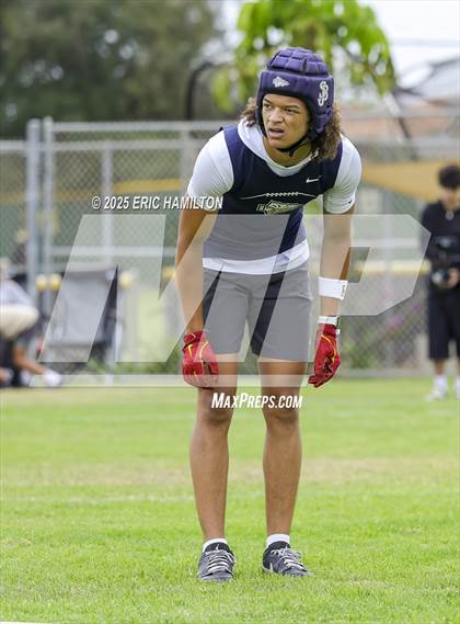 Thumbnail 3 in Cathedral vs St. John Bosco (Battle at the Beach) photogallery.