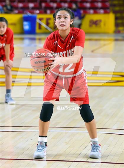 Thumbnail 3 in Monument Valley vs. Valley (Sanders) - Native American Basketball Classic photogallery.
