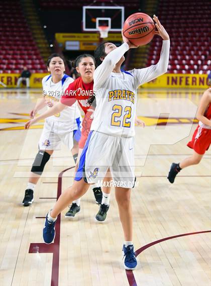 Thumbnail 1 in Monument Valley vs. Valley (Sanders) - Native American Basketball Classic photogallery.