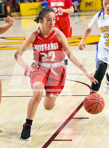 Thumbnail 3 in Monument Valley vs. Valley (Sanders) - Native American Basketball Classic photogallery.