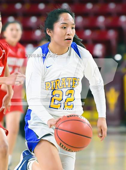 Thumbnail 2 in Monument Valley vs. Valley (Sanders) - Native American Basketball Classic photogallery.