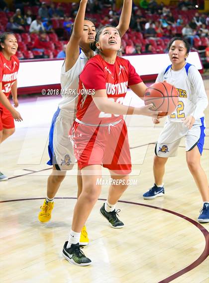 Thumbnail 2 in Monument Valley vs. Valley (Sanders) - Native American Basketball Classic photogallery.