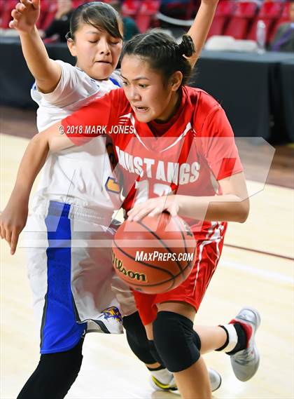 Thumbnail 3 in Monument Valley vs. Valley (Sanders) - Native American Basketball Classic photogallery.