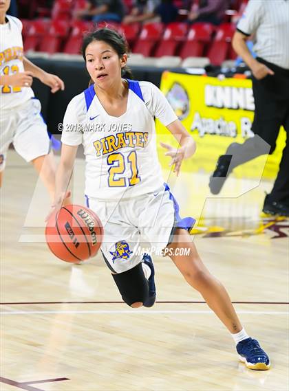Thumbnail 2 in Monument Valley vs. Valley (Sanders) - Native American Basketball Classic photogallery.