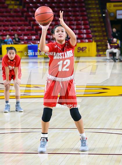 Thumbnail 1 in Monument Valley vs. Valley (Sanders) - Native American Basketball Classic photogallery.