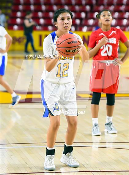 Thumbnail 2 in Monument Valley vs. Valley (Sanders) - Native American Basketball Classic photogallery.