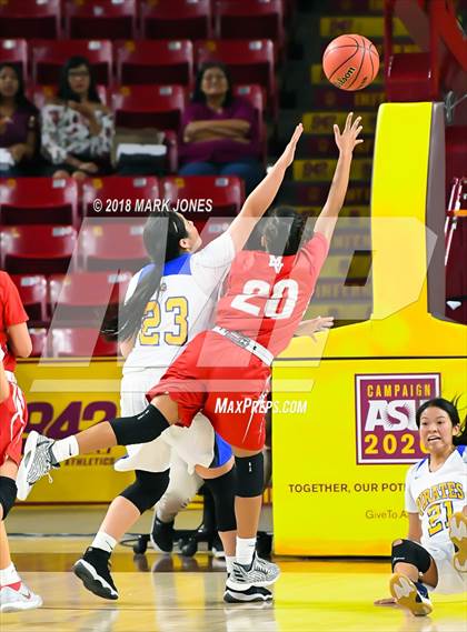 Thumbnail 3 in Monument Valley vs. Valley (Sanders) - Native American Basketball Classic photogallery.