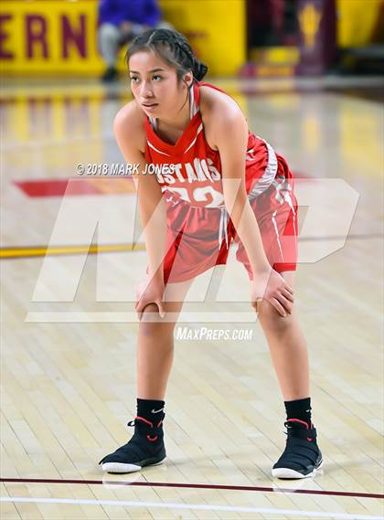 Thumbnail 3 in Monument Valley vs. Valley (Sanders) - Native American Basketball Classic photogallery.