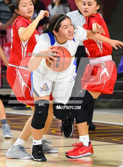 Thumbnail 1 in Monument Valley vs. Valley (Sanders) - Native American Basketball Classic photogallery.