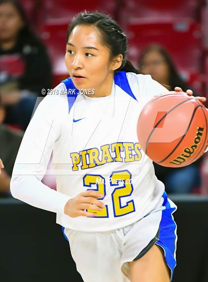 Thumbnail 3 in Monument Valley vs. Valley (Sanders) - Native American Basketball Classic photogallery.