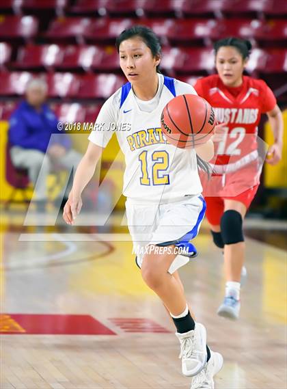 Thumbnail 3 in Monument Valley vs. Valley (Sanders) - Native American Basketball Classic photogallery.