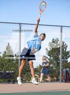 This MaxPreps.com professional photo is from the gallery Valor Christian @ Mountain Vista which features Valor Christian high school athletes playing  Tennis.