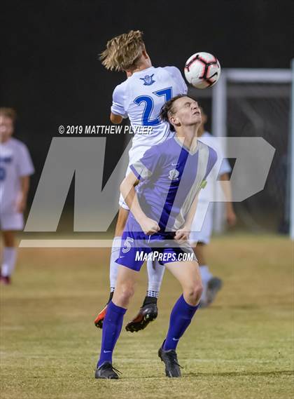 Thumbnail 3 in Fayetteville Christian vs Village Christian Academy (SAC Tournament Finals) photogallery.