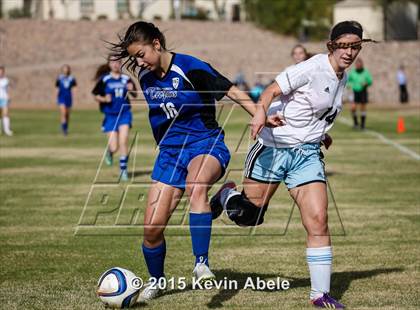 Thumbnail 1 in Estrella Foothills vs Valley Christian (PCDS Girls Soccer Desert Classic) photogallery.