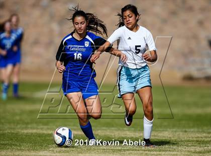 Thumbnail 1 in Estrella Foothills vs Valley Christian (PCDS Girls Soccer Desert Classic) photogallery.