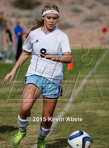 Thumbnail 3 in Estrella Foothills vs Valley Christian (PCDS Girls Soccer Desert Classic) photogallery.