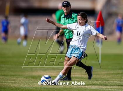 Thumbnail 2 in Estrella Foothills vs Valley Christian (PCDS Girls Soccer Desert Classic) photogallery.
