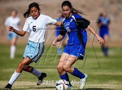 Thumbnail 2 in Estrella Foothills vs Valley Christian (PCDS Girls Soccer Desert Classic) photogallery.