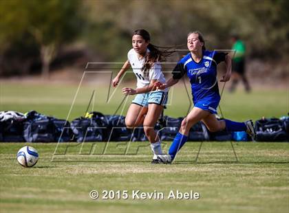 Thumbnail 1 in Estrella Foothills vs Valley Christian (PCDS Girls Soccer Desert Classic) photogallery.