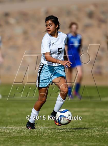 Thumbnail 1 in Estrella Foothills vs Valley Christian (PCDS Girls Soccer Desert Classic) photogallery.