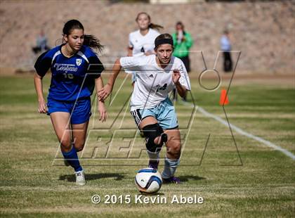 Thumbnail 3 in Estrella Foothills vs Valley Christian (PCDS Girls Soccer Desert Classic) photogallery.