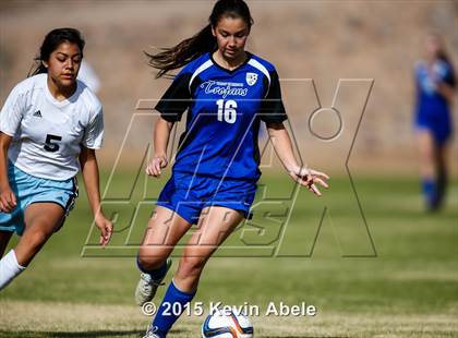 Thumbnail 3 in Estrella Foothills vs Valley Christian (PCDS Girls Soccer Desert Classic) photogallery.