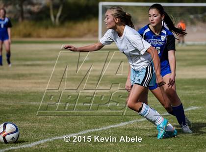 Thumbnail 3 in Estrella Foothills vs Valley Christian (PCDS Girls Soccer Desert Classic) photogallery.