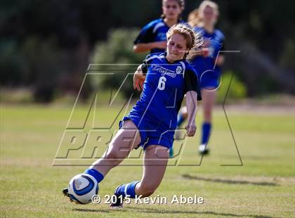 Thumbnail 2 in Estrella Foothills vs Valley Christian (PCDS Girls Soccer Desert Classic) photogallery.