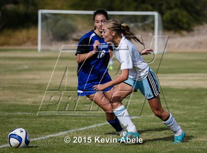 Thumbnail 3 in Estrella Foothills vs Valley Christian (PCDS Girls Soccer Desert Classic) photogallery.