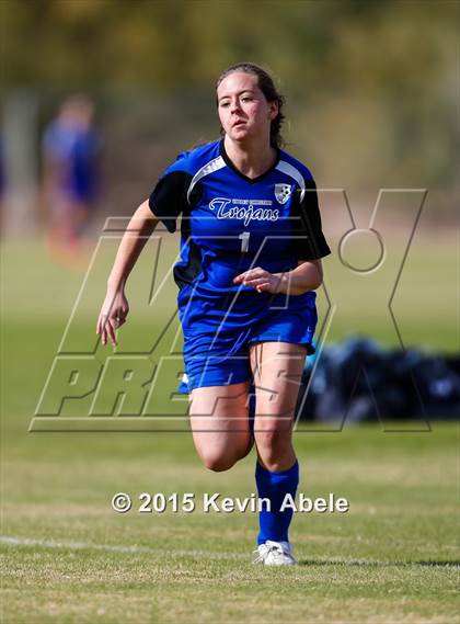 Thumbnail 1 in Estrella Foothills vs Valley Christian (PCDS Girls Soccer Desert Classic) photogallery.