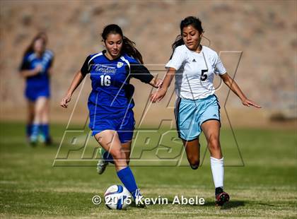 Thumbnail 3 in Estrella Foothills vs Valley Christian (PCDS Girls Soccer Desert Classic) photogallery.