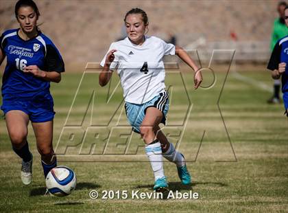 Thumbnail 2 in Estrella Foothills vs Valley Christian (PCDS Girls Soccer Desert Classic) photogallery.