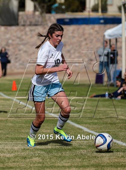 Thumbnail 1 in Estrella Foothills vs Valley Christian (PCDS Girls Soccer Desert Classic) photogallery.