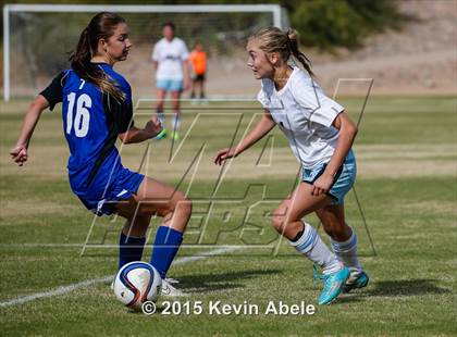 Thumbnail 3 in Estrella Foothills vs Valley Christian (PCDS Girls Soccer Desert Classic) photogallery.