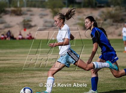 Thumbnail 3 in Estrella Foothills vs Valley Christian (PCDS Girls Soccer Desert Classic) photogallery.