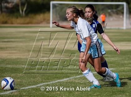 Thumbnail 2 in Estrella Foothills vs Valley Christian (PCDS Girls Soccer Desert Classic) photogallery.