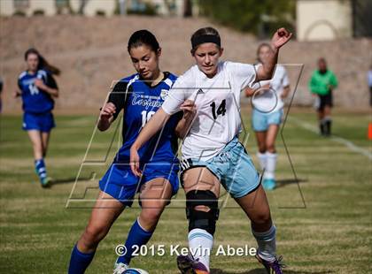 Thumbnail 3 in Estrella Foothills vs Valley Christian (PCDS Girls Soccer Desert Classic) photogallery.