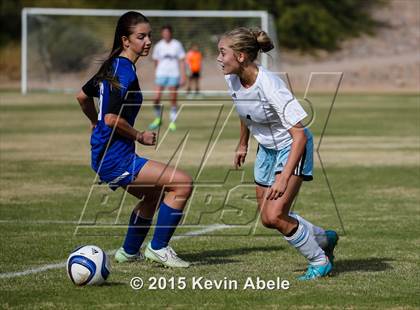 Thumbnail 1 in Estrella Foothills vs Valley Christian (PCDS Girls Soccer Desert Classic) photogallery.