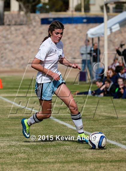 Thumbnail 2 in Estrella Foothills vs Valley Christian (PCDS Girls Soccer Desert Classic) photogallery.