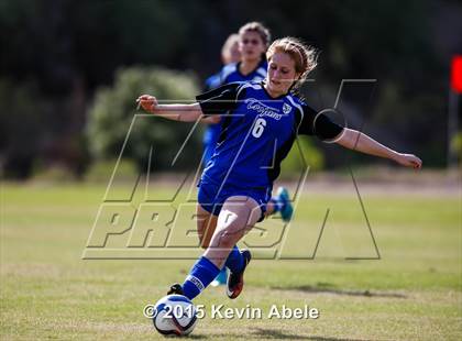 Thumbnail 2 in Estrella Foothills vs Valley Christian (PCDS Girls Soccer Desert Classic) photogallery.