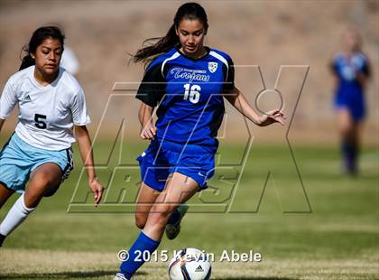 Thumbnail 2 in Estrella Foothills vs Valley Christian (PCDS Girls Soccer Desert Classic) photogallery.
