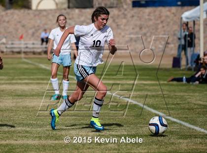 Thumbnail 2 in Estrella Foothills vs Valley Christian (PCDS Girls Soccer Desert Classic) photogallery.