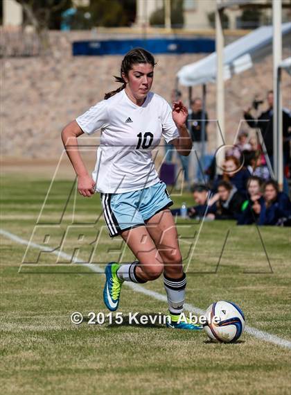 Thumbnail 3 in Estrella Foothills vs Valley Christian (PCDS Girls Soccer Desert Classic) photogallery.