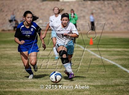 Thumbnail 1 in Estrella Foothills vs Valley Christian (PCDS Girls Soccer Desert Classic) photogallery.