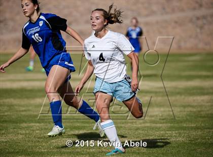 Thumbnail 2 in Estrella Foothills vs Valley Christian (PCDS Girls Soccer Desert Classic) photogallery.