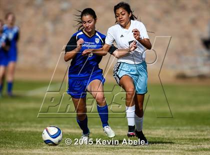 Thumbnail 2 in Estrella Foothills vs Valley Christian (PCDS Girls Soccer Desert Classic) photogallery.