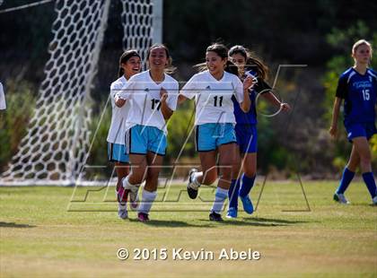 Thumbnail 2 in Estrella Foothills vs Valley Christian (PCDS Girls Soccer Desert Classic) photogallery.