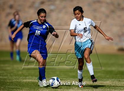 Thumbnail 2 in Estrella Foothills vs Valley Christian (PCDS Girls Soccer Desert Classic) photogallery.