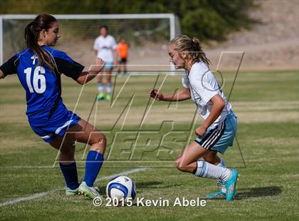 Thumbnail 2 in Estrella Foothills vs Valley Christian (PCDS Girls Soccer Desert Classic) photogallery.