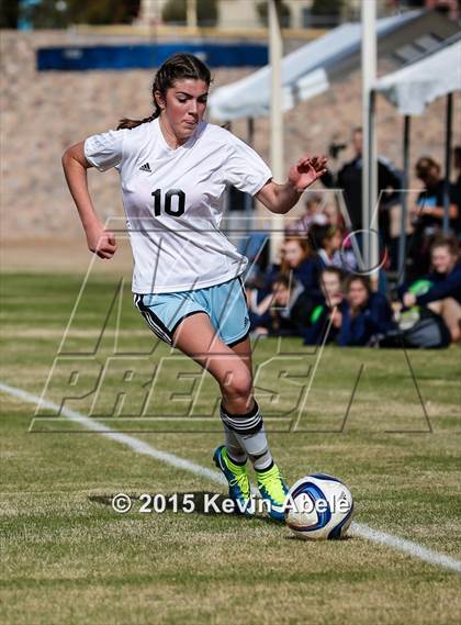 Thumbnail 1 in Estrella Foothills vs Valley Christian (PCDS Girls Soccer Desert Classic) photogallery.